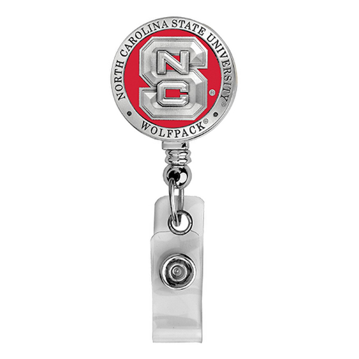 Badge Reel Small Red Enamel "S" Log